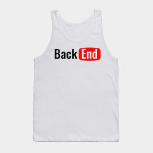 BackEnd Developer - Back-End - YouTube Tank Top